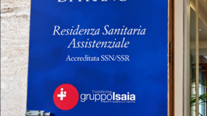 RSA Padre Annibale di Francia insegna blu della residenza sanitaria assistenziale